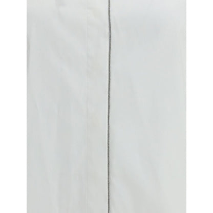 Brunello Cucinelli White Cotton Dress Shirt