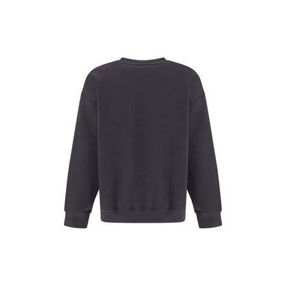 Ganni Black Cotton Sweatshirt