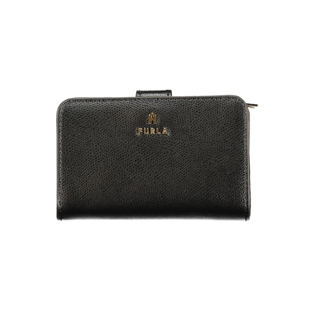 Furla Black Leather Women Wallet