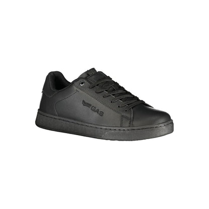 Gas Black Polyurethane Men Sneaker