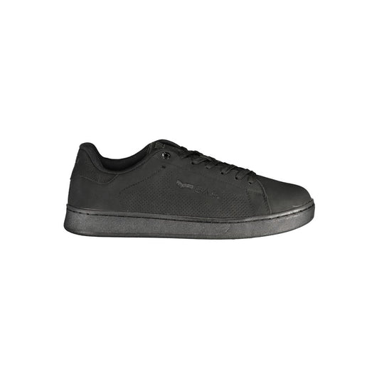 Gas Black Polyurethane Men Sneaker