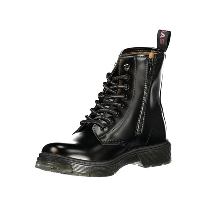 Gas Black Polyurethane Women Ankle Boot