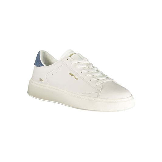 Gas White Polyester Men Sneaker