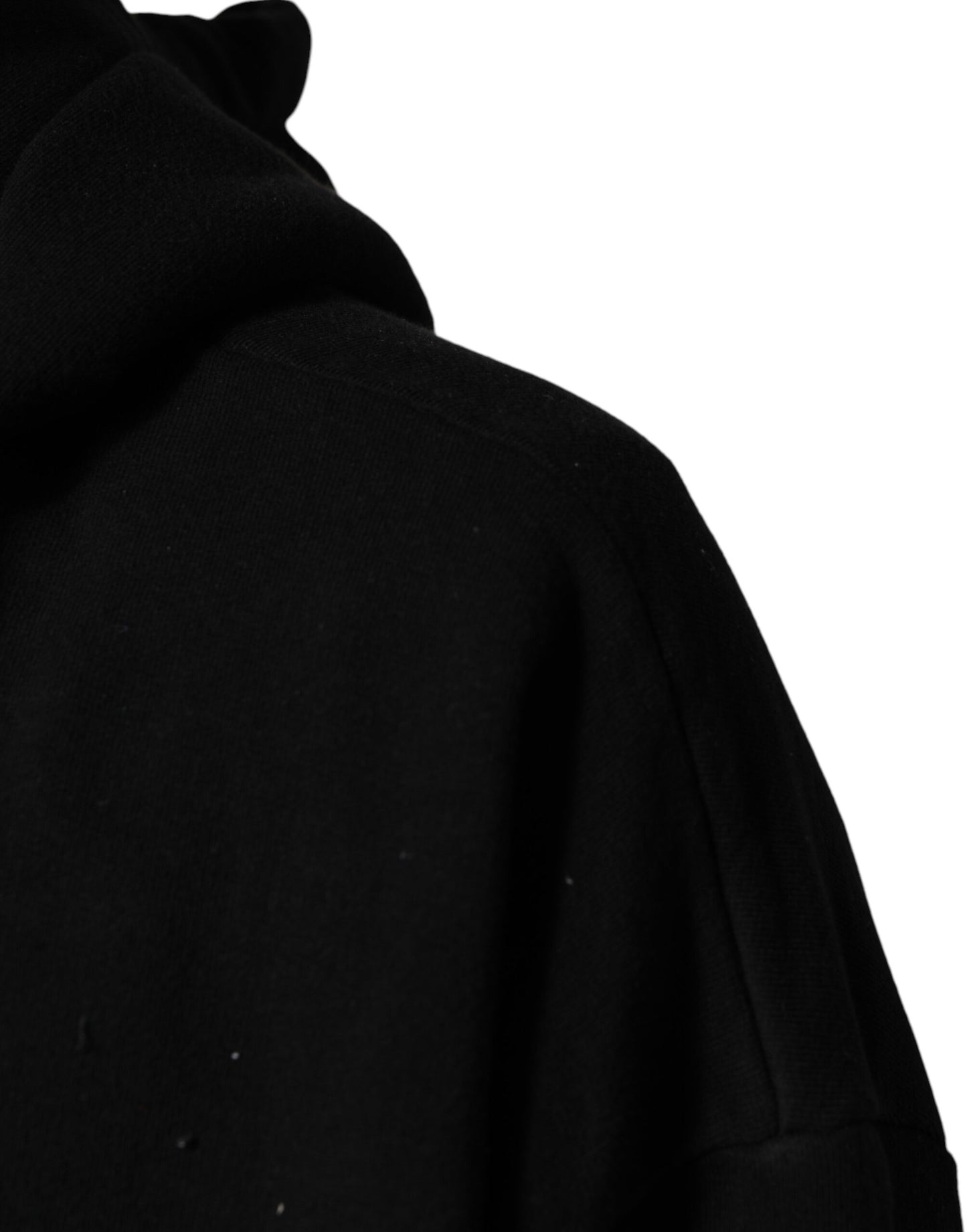 Dolce & Gabbana Black LOVE Cotton Hooded Sweatshirt Sweater