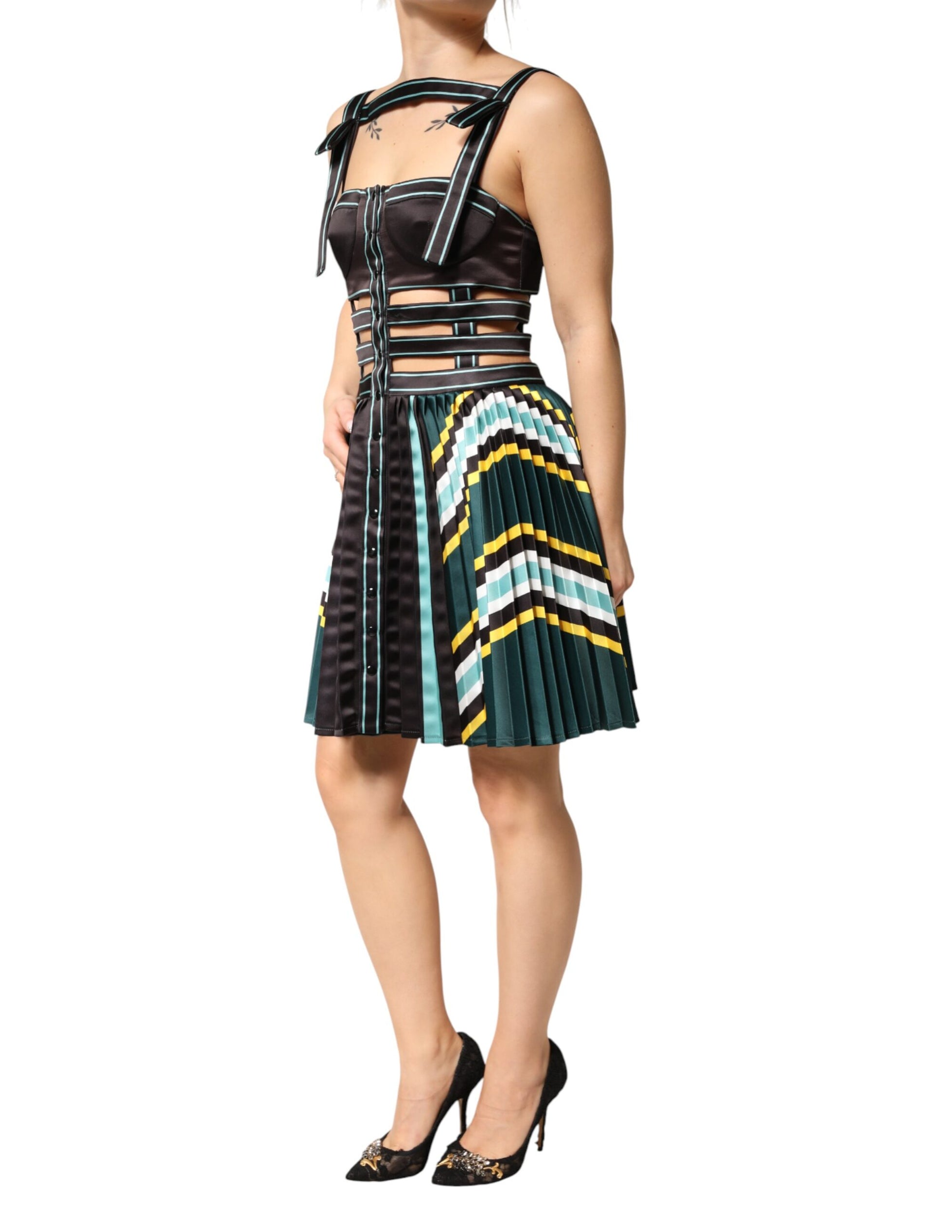 Philosophy di Lorenzo Serafini Multicolor Sleeveless A-line Dress