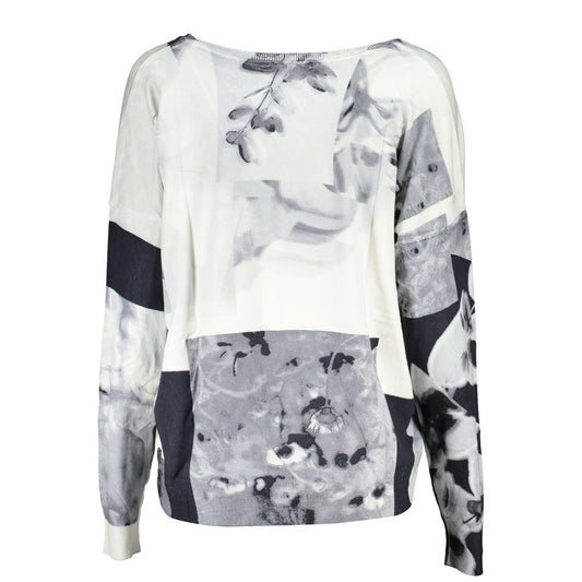 Desigual Bianco Viscosa Women Sweater