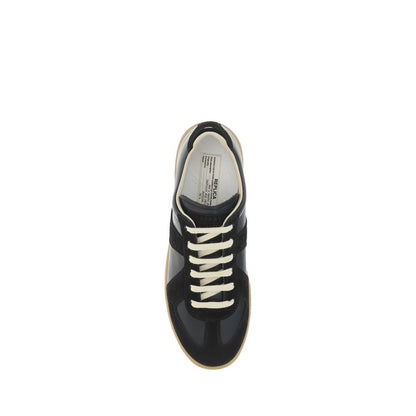 Margiela Black Rubber Low Top Sneakers