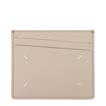 Maison Margiela Beige Leather Cardholder