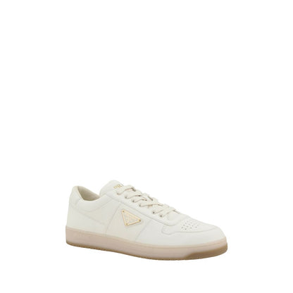 Prada White Lamb Ovis Aries Aries Low Top Sneakers