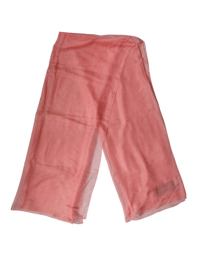 Dolce & Gabbana Light Pink Stole Neck Wrap Shawl  Scarf