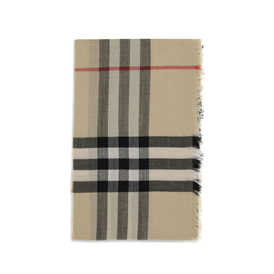 Burberry Beige Wool Scarf