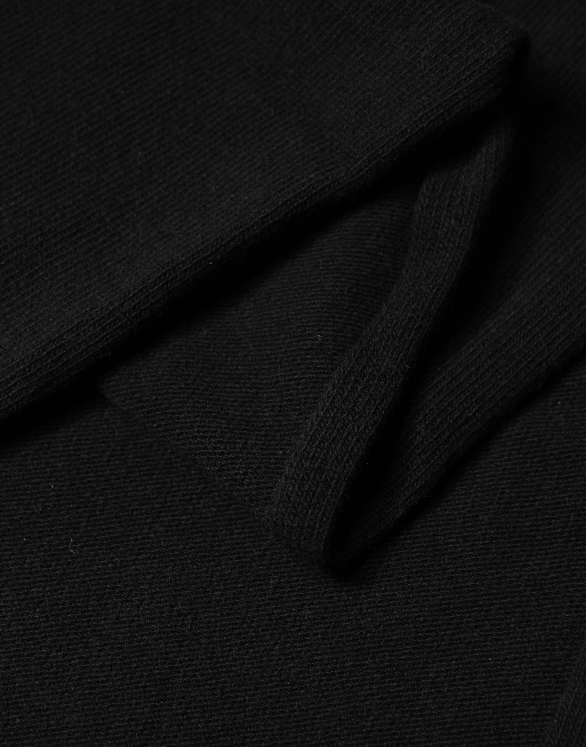 Dolce & Gabbana Black Wool Knit Neck Wrap Shawl Men Scarf