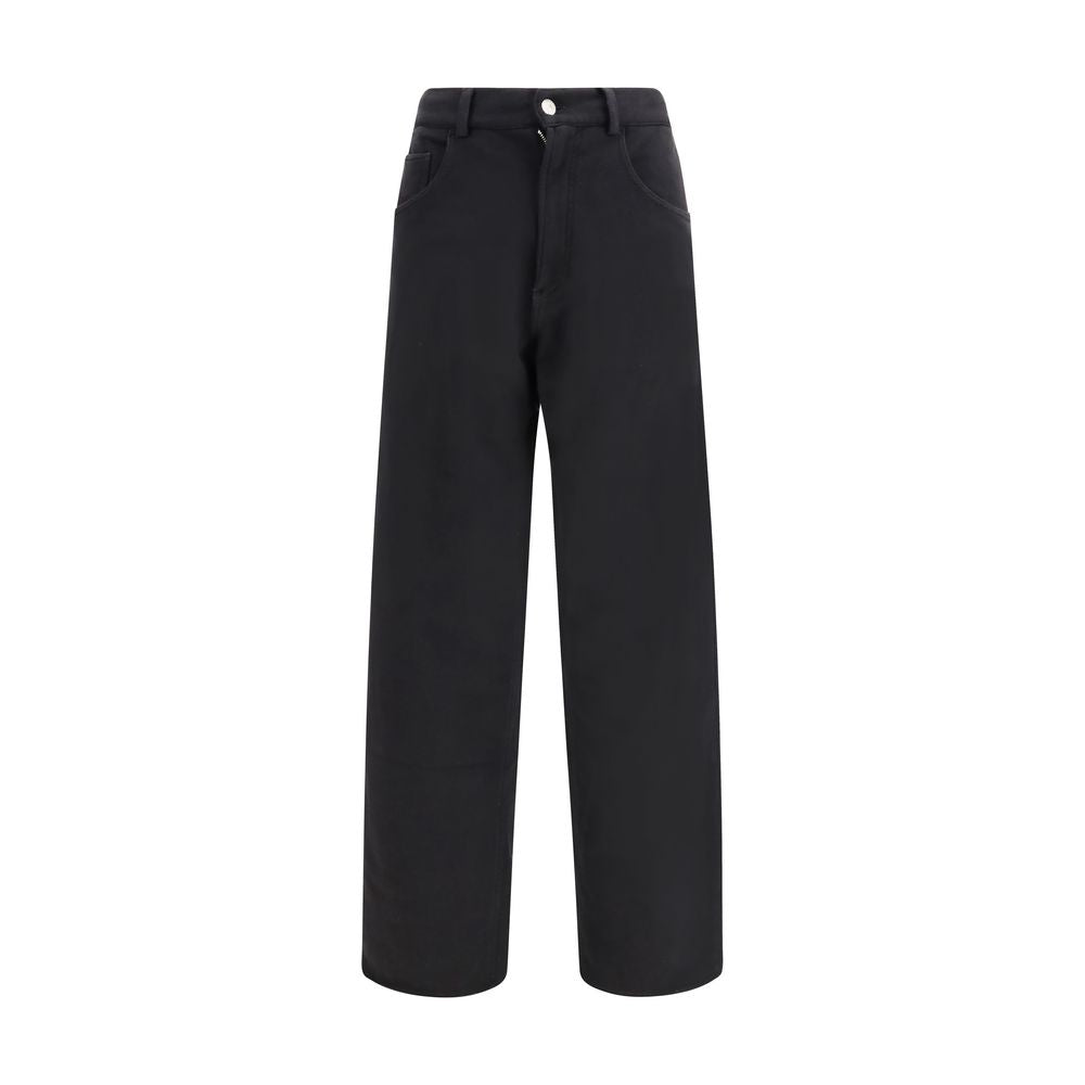 MM6 Black Cotton Athletic Pants