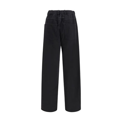 MM6 Black Cotton Athletic Pants