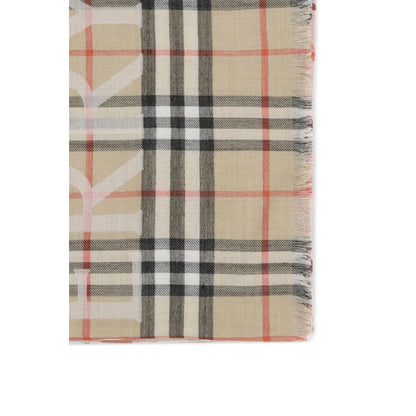 Burberry Beige Wool Scarf
