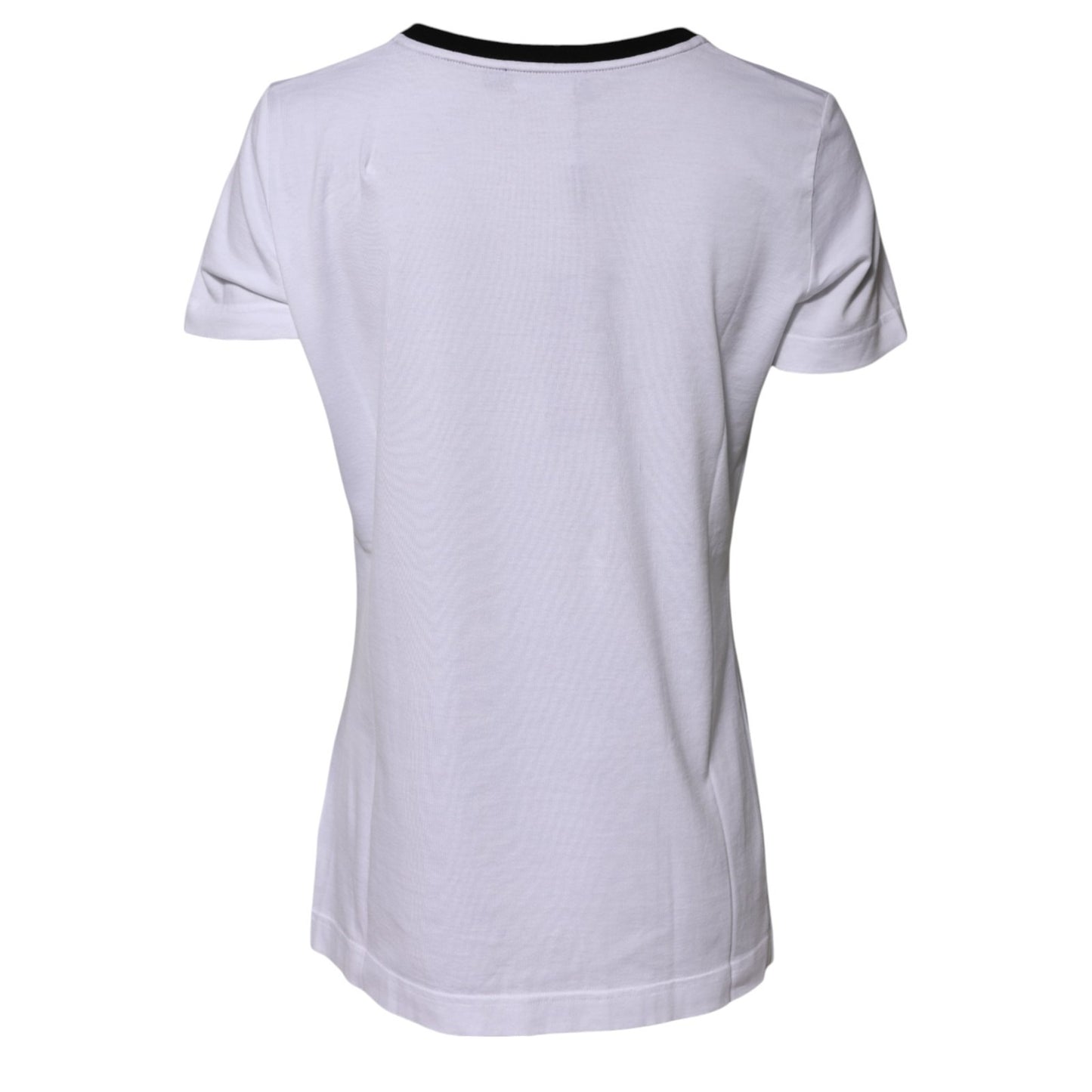 Dolce & Gabbana White Eleganza Cotton Crew Neck Tee T-shirt