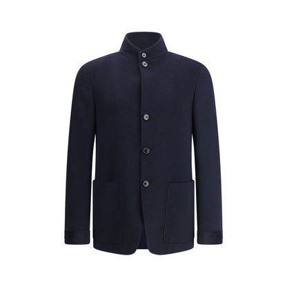 ZEGNA Blue Cashmere Coat