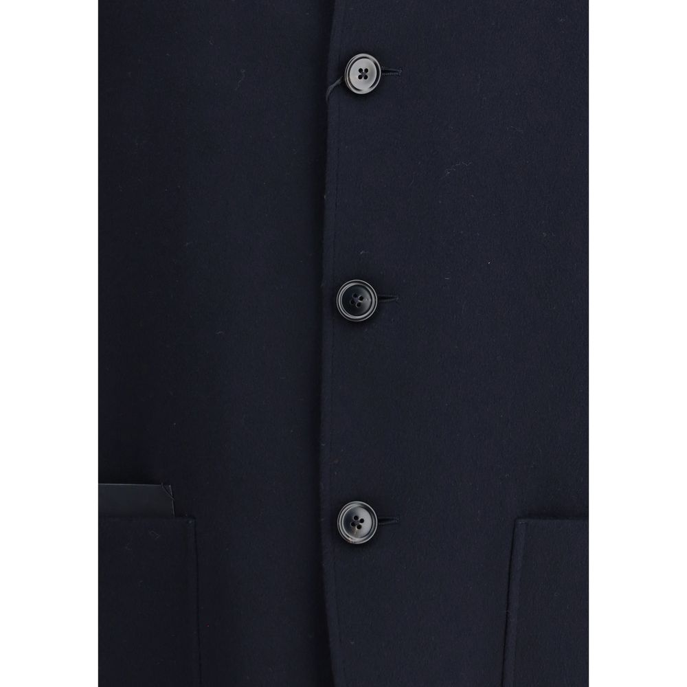 ZEGNA Blue Cashmere Coat