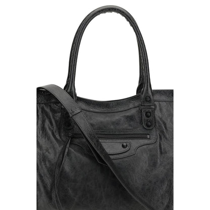 Balenciaga Black Lamb Ovis Aries Aries Shoulder Bag