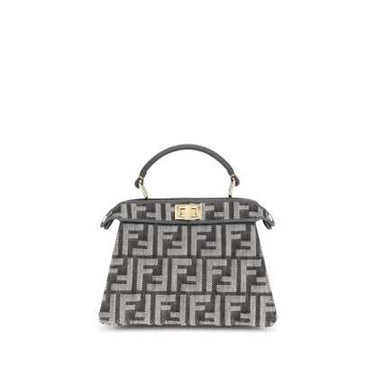 Fendi Blue Fabric Shoulder Bag