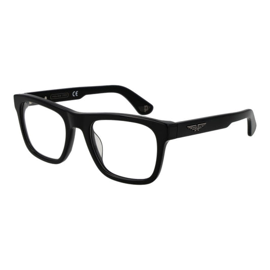 Police Black Cellulose Acetate Glasses (Frames)