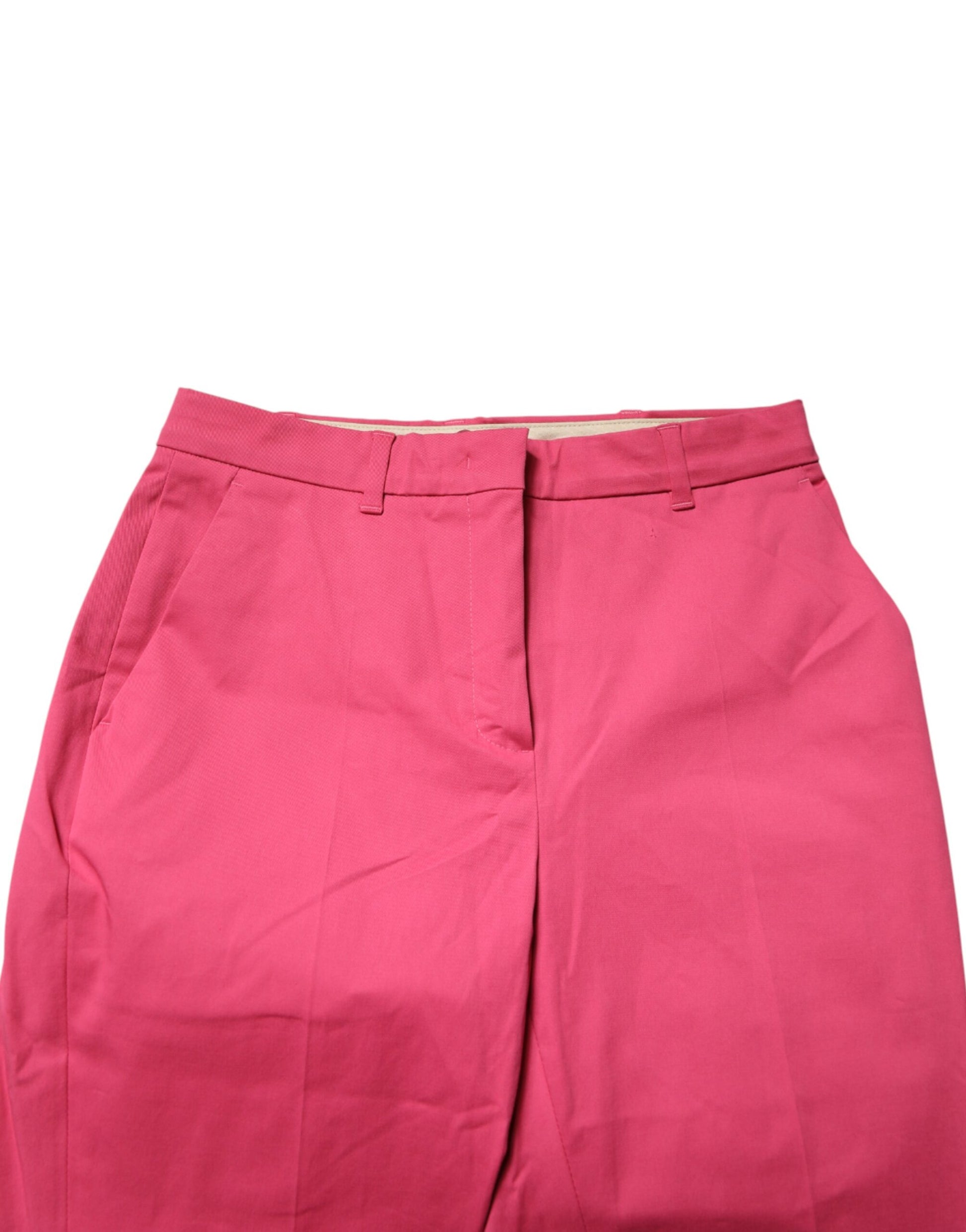 Max Mara Pink Skinny High Waist Chino Trouser Pants