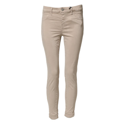 J Brand Beige Skinny Mid Waist Chino Casual Trouser Pants