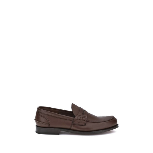 Church's Brown Calf Leather Bos Taurus Slip-On Loafers
