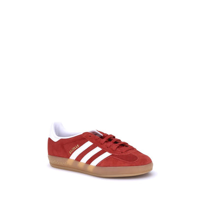 Adidas Red Calf Leather Bos Taurus Low Top Sneakers