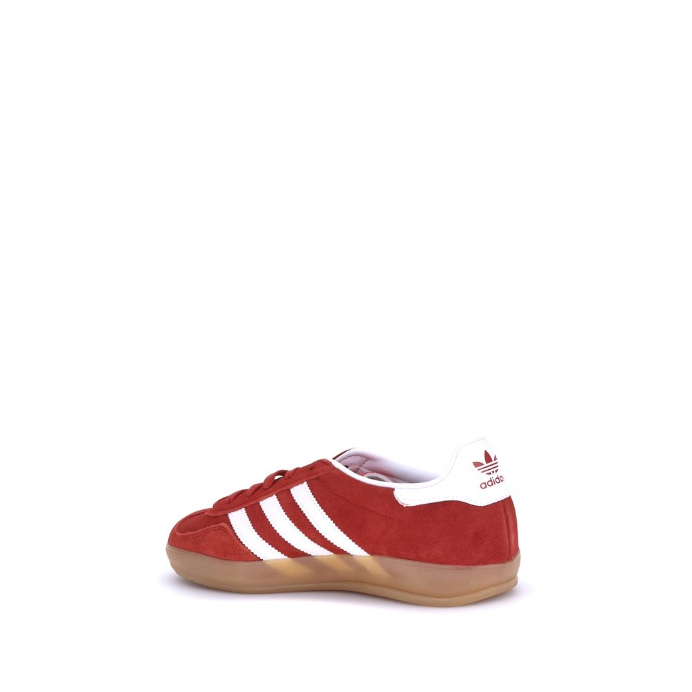 Adidas Red Calf Leather Bos Taurus Low Top Sneakers