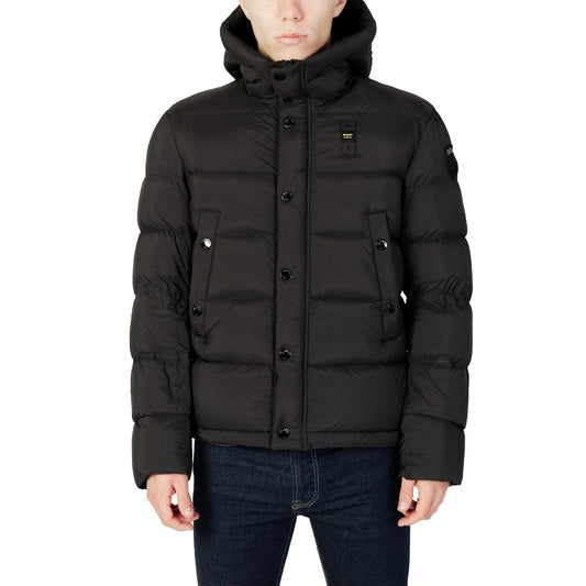 Blauer Black Polyester Full-Length Jacket