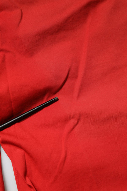 PT Torino Red Flared Mid Waist Chino Casual Trouser Pants