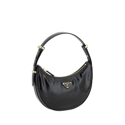 Prada Black Calf Leather Bos Taurus Shoulder Bag