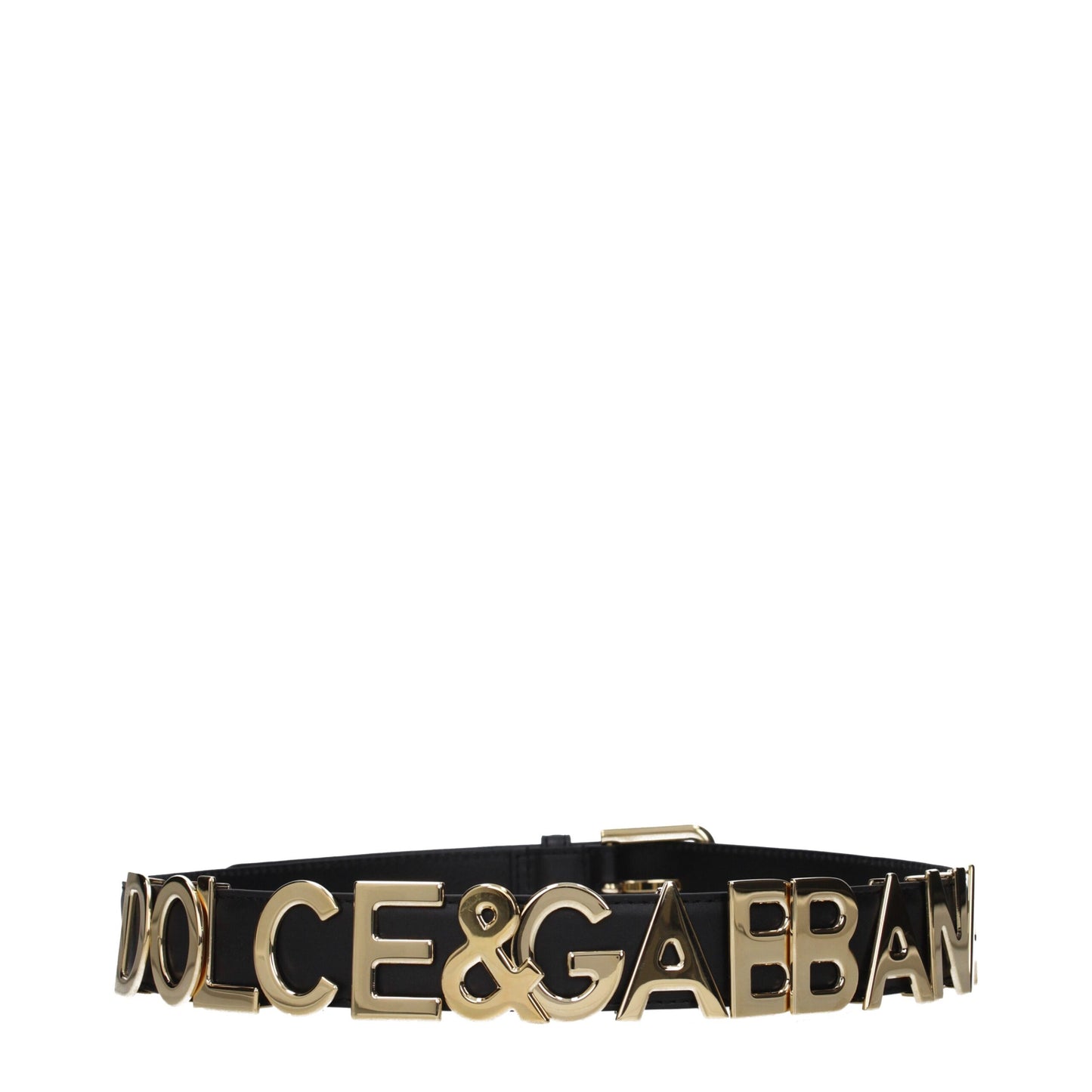 Dolce & Gabbana Black Leather Regular Belt