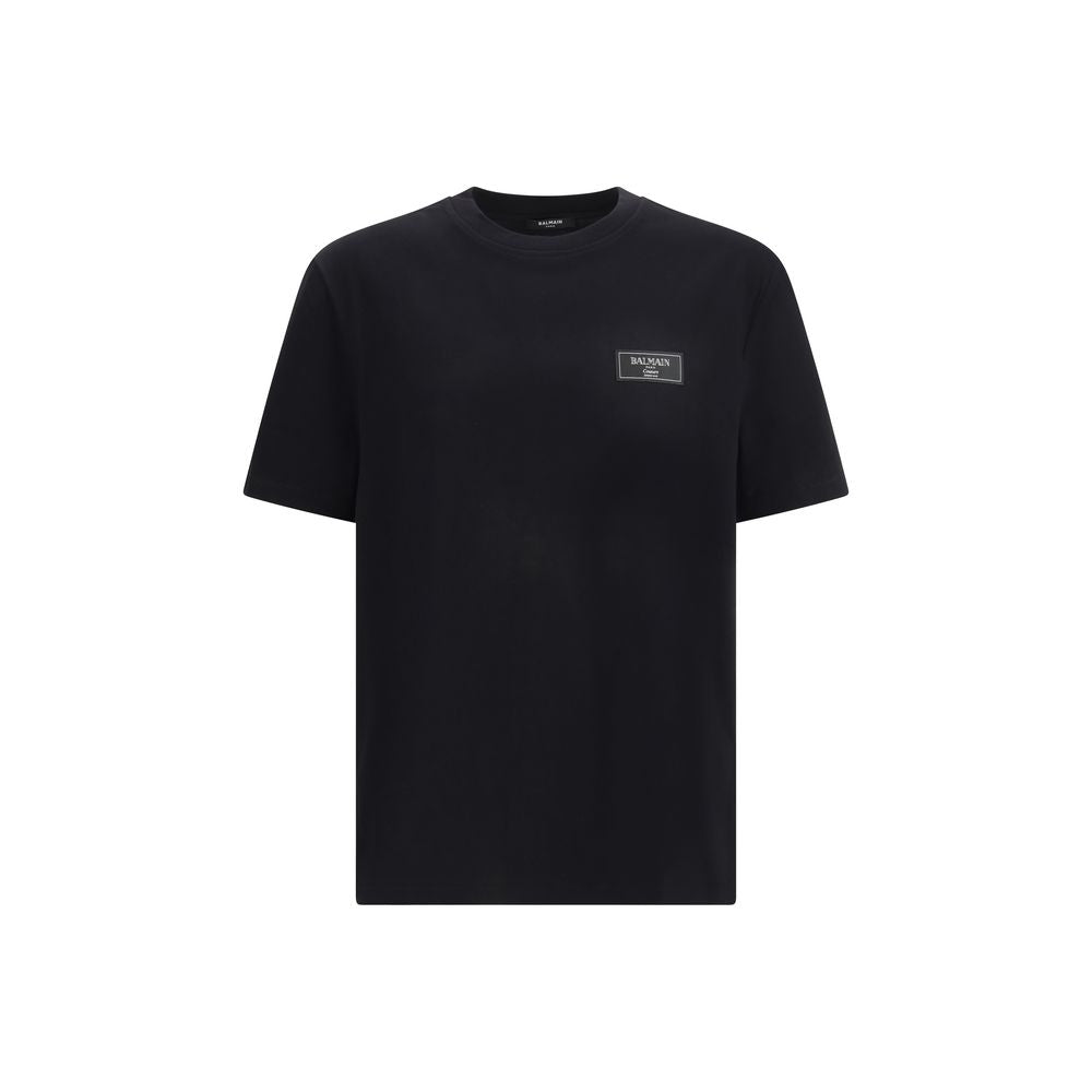 Balmain Black Cotton T-Shirt