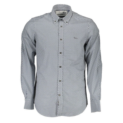 Harmont & Blaine Blue Cotton Pattern Shirt