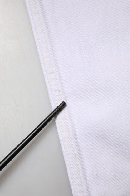 ISABEL MARANT ETOILE White High Waist Straight Denim Jeans