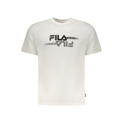 Fila White Cotton Men T-Shirt
