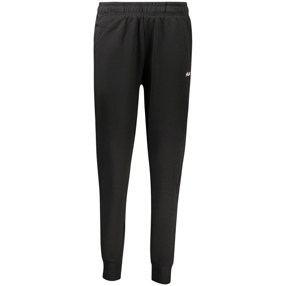 Fila Black Cotton Joggers (Workout Pants)