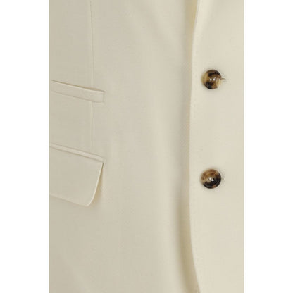 Brunello Cucinelli Beige Wool Blazer