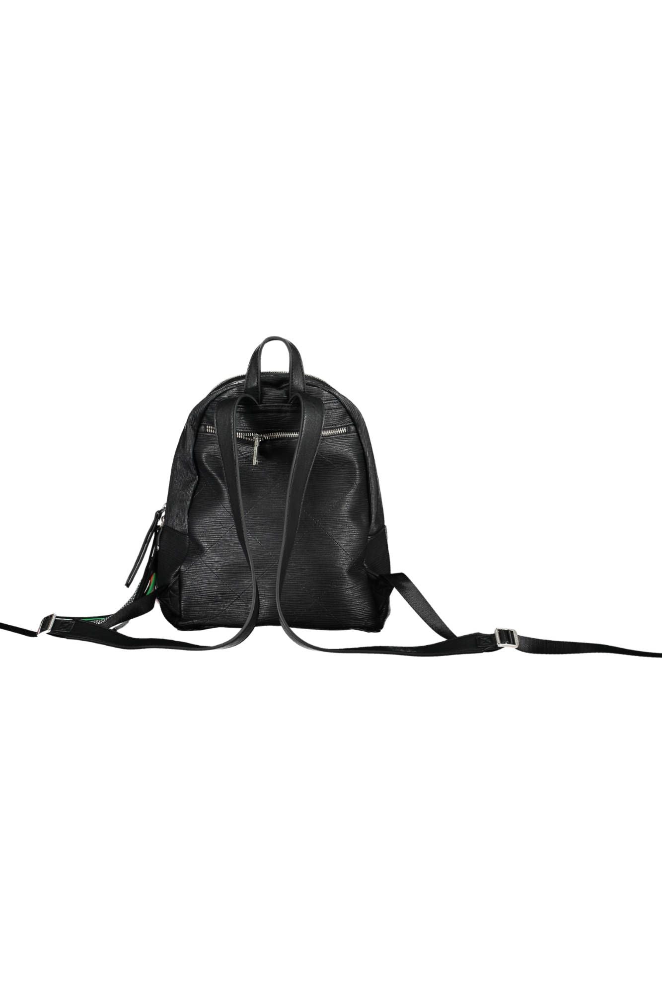 Desigual Elegant Black Backpack with Contrasting Details