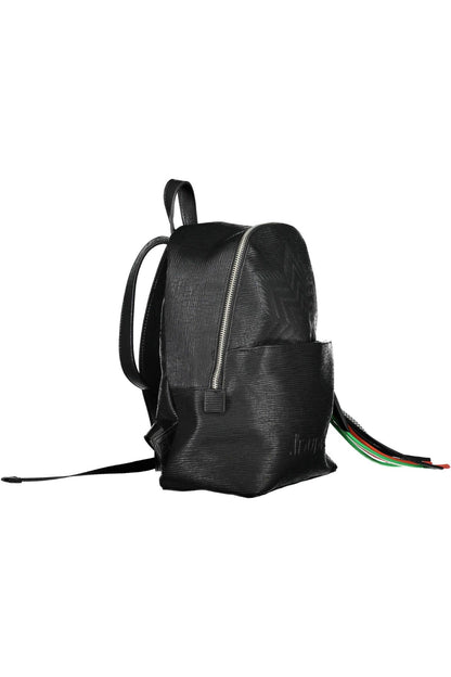 Desigual Elegant Black Backpack with Contrasting Details