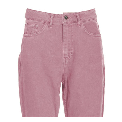 Hinnominate Chic Pink Raw Cut Bottom Jeans