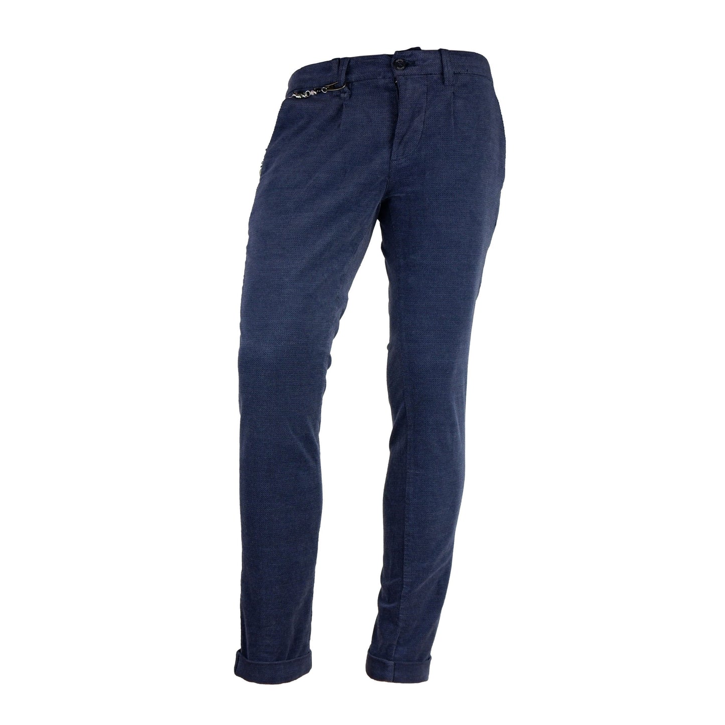 Yes Zee Blue Cotton Jeans & Pant