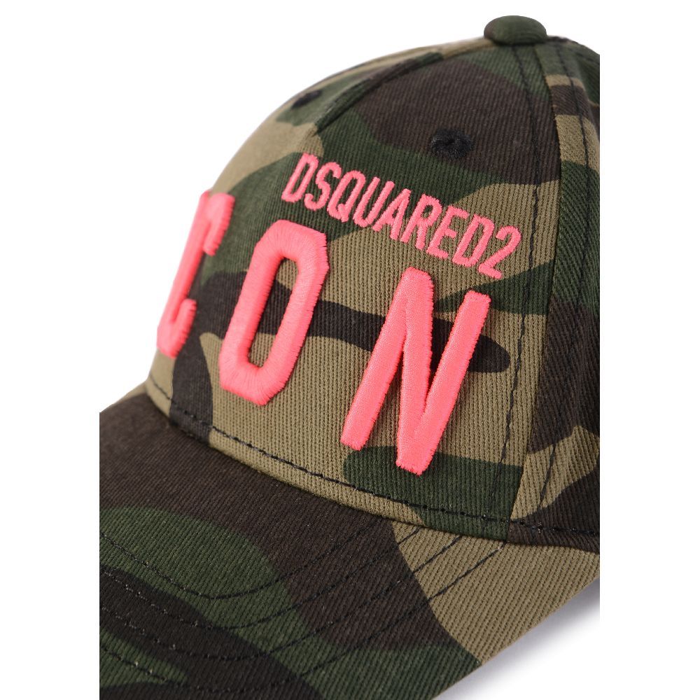 Dsquared² Military Green ICON Cotton Cap