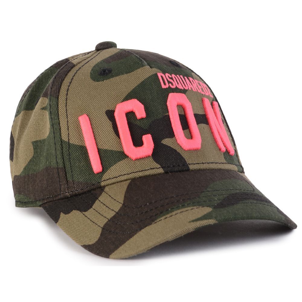 Dsquared² Military Green ICON Cotton Cap